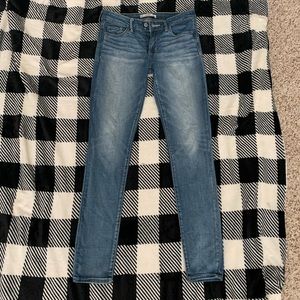 Bleach Wash Skinny Jeans